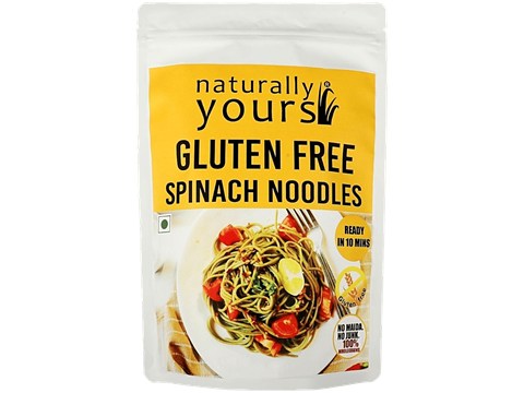 Naturally Yours Gluten Free Spinach Noodles - No Maida, No Junk, Super Healthy, With High Nutritional Values, 100 g