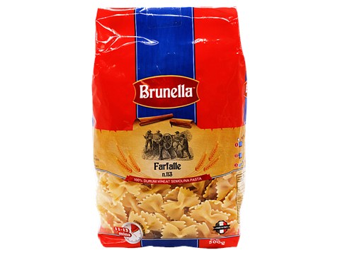 Brunella Durum Wheat Pasta - Farfalle 113, 500 g