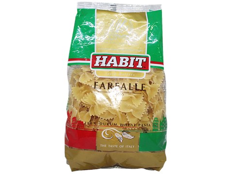 Habit 100% Durum Wheat Pasta - Farfalle, 500 g