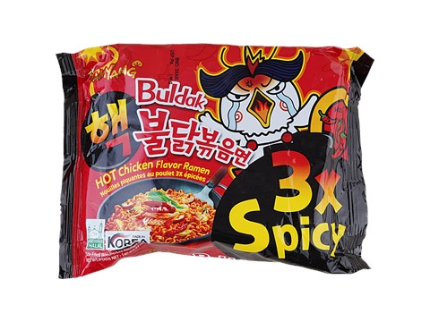 Samyang Buldak InstantHot Chicken Ramen Noodles -3X Spicy, 140 g