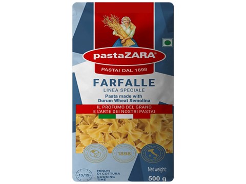 Pastazara Authentic Italian Pasta - Farfalle, 500 g