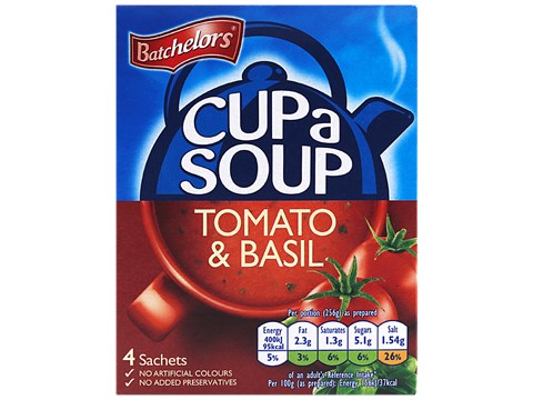 Batchelors Cup a Soup - Tomato & Basil, 104 g