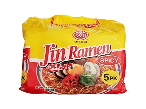 Ottogi Jin Ramen Noodle - Spicy, 600 g