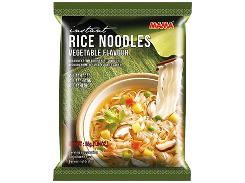 MAMA Instant Rice Noodle - Vegetable Flavour, Gluten Free, 55 g