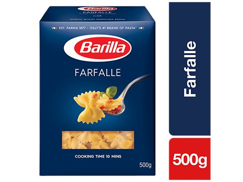 Barilla Durum Wheat Pasta - Farfalle, 500 g