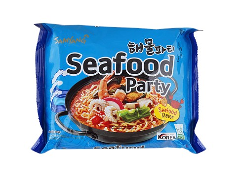 Samyang Ramen Noodles - Seafood Party, 140 g