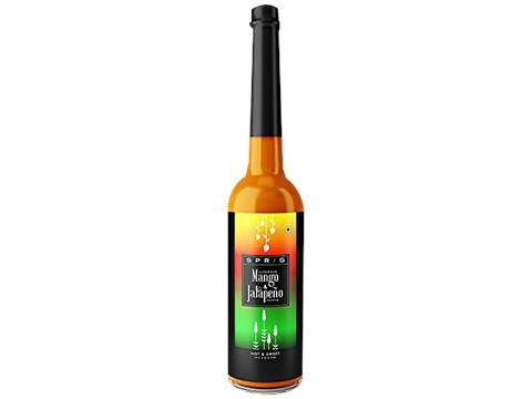 Sprig Hot Chilli Pepper Sweet Sauce - Alphonso Mango & Jalapeno, For Salads, Dips, 110 g