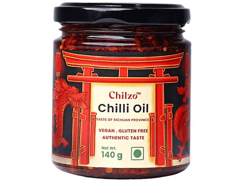 Chilzo Chilli Oil - Authentic Taste, Gluten Free, 140 g