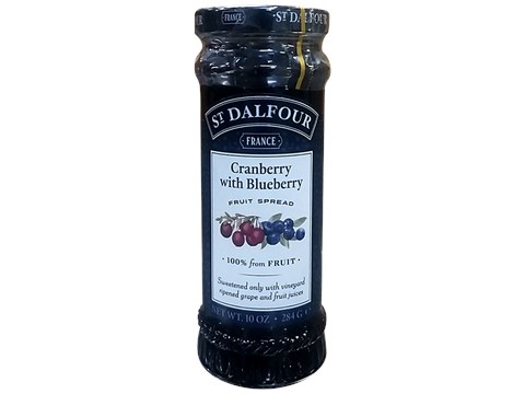St. Dalfour Rhapsodie De Fruit High Fruit Content Spread- Cranberry With Blueberry, 284 g