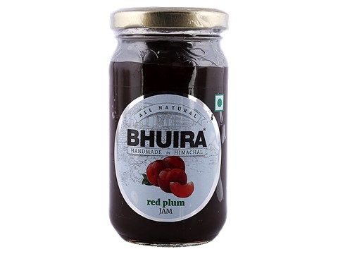 BHUIRA  Red Plum Jam - Natural, No Added Preservatives & Tastes Delicious, 240 g