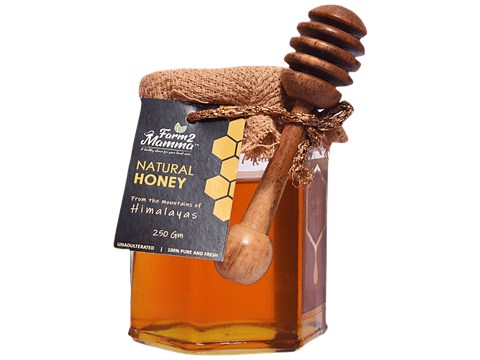 Farm2Mamma Natural Honey - From Himalayas, Organic, Fresh, Pure, 250 g