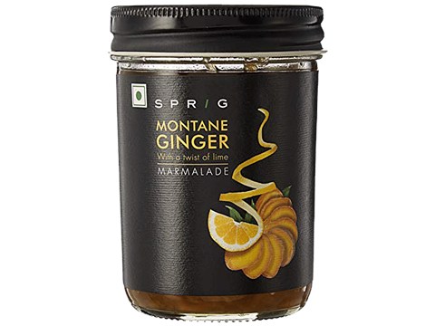 Sprig Ginger Marmalade - With Lime, Used As Bread Spread, For Baking, 270 g