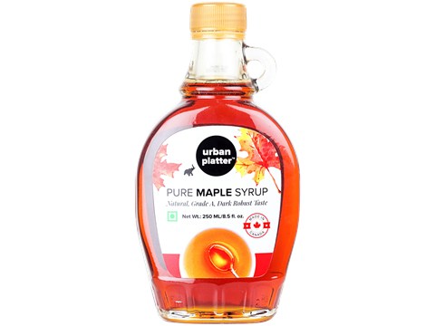 Urban Platter Pure Maple Syrup - Product Of Canada, Grade A, Robust Taste, 250 ml