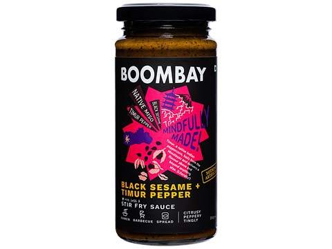 Boombay Black Sesame + Timur Pepper Stir Fry Sauce - Citrusy & Peppery, 250 g