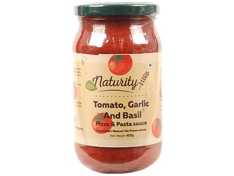 ORGANIC ORIGINS Tomato, Garlic & Basil - Pizza & Pasta Sauce, 400 g