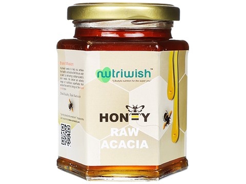 Nutriwish Pure Organic Honey - Acacia, 350 g