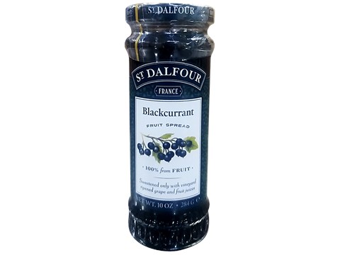 St. Dalfour Blackcurrant - Fruit Spread, 284 g