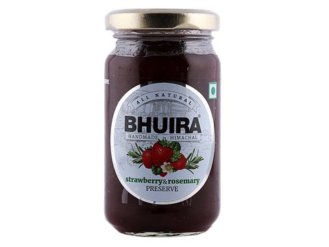 BHUIRA  Strawberry & Rosemary Preserve, 240 g