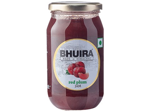 BHUIRA  Red Plum Jam - Sweet & Tangy, Rich In Energy & Fibre, 470 g