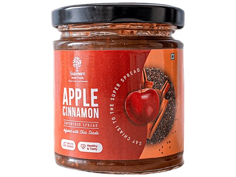 Supreem Super Foods Apple Cinnamon Spread With Chia Seeds, 200 g