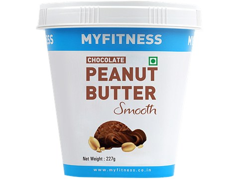 Myfitness Peanut Butter - Chocolate, Smooth, Rich In Taste, Flavour, Creamy Texture, 227 g