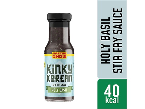 MasterChow Kinky Korean Stir Fry Sauce - Holy Basil & Garlic, Tangy, Peppery, Savoury Flavour, 220 g