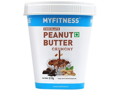 Myfitness Chocolate Peanut Butter - Crunchy, 510 g