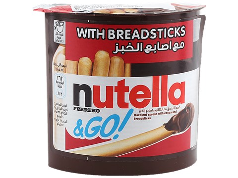 Nutella Hazelnut Spread - With Cocoa & Breadsticks, Delicious, 52 g