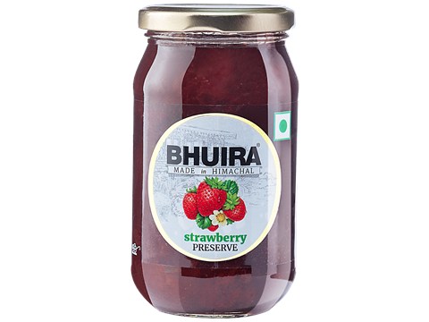 BHUIRA  Strawberry & Rosemary Preserve - No Added Synthetic Colours & Flavours, 470 g