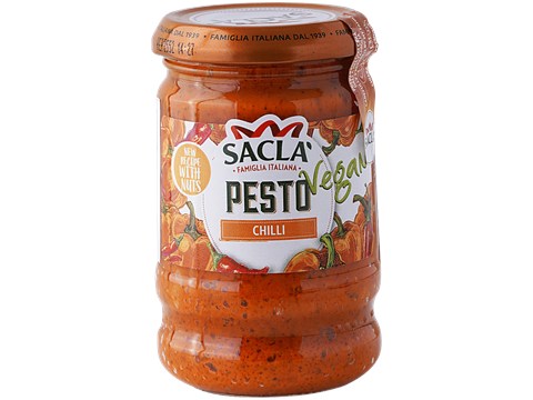 Sacla Pesto Chilli - Vegan, 190 g