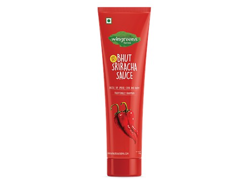 Wingreens Farms Bhut Sriracha Sauce, 130 g