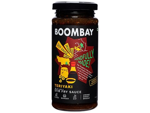 Boombay Teriyaki Stir Fry Sauce - Umame & Sweet, 250 g