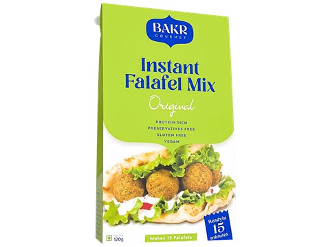 Bakr Gourmet Instant Falafel Mix Original - Makes 15 Serves, Ready In 15 Mins, 120 g