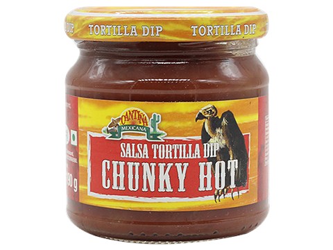 Cantina Mexicana Salsa Tortilla - Dip Chunky Hot, 190 g