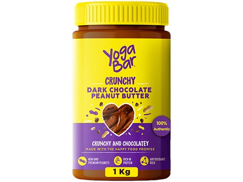 Yoga Bar Crunchy Dark Chocolate Peanut Butter - Non-GMO, High In Protein & Antioxidants, 1 kg