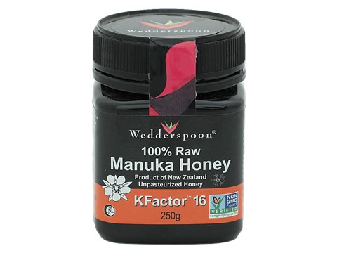 Wedderspoon Raw Manuka Honey K Factor - 16+, 250 g