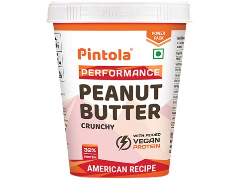 Pintola American Recipe Performance Series Peanut Butter - Crunchy, 510 g