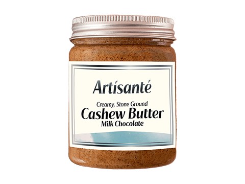 Artisante Cashew Butter Milk Chocolate, 180 g