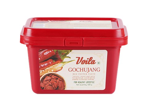 VOILA Korean Gochujang Paste - Red Pepper Based Condiment, Spicy & Savoury Cooking Sauce, 500 g