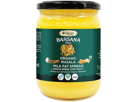 Sanjeevani Organics Barsana Magic Organic Masala Milk Fat Spread, 500 ml