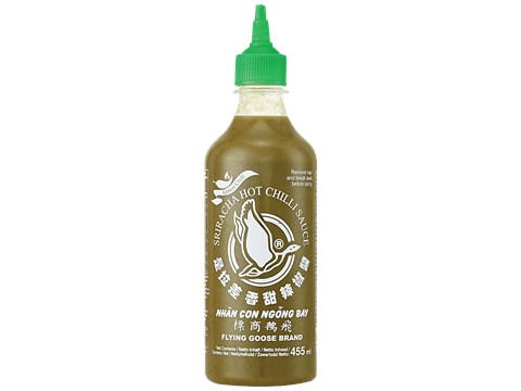 Flying Goose Sriracha Hot Green Chilli Sauce - Spicy, Adds Flavour, 455 ml
