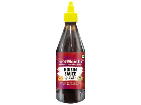 Meishi Hoisin Sauce - Thick Cantonese Flavour Condiment, For Cooking, Dip Use, 555 g