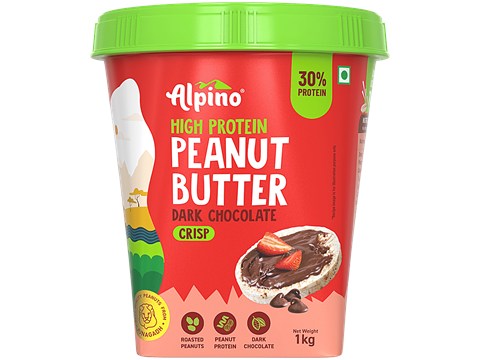 Alpino High Protein Dark Chocolate Peanut Butter Crisp, 1 kg