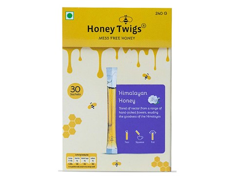 Honey Twigs Himalayan Honey - Natural & Pure, For On-the-go Energy, Enhanced Immunity, Mess-free, 240 g