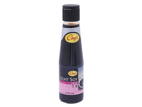 Ongs Light Soy Sauce, 210 g