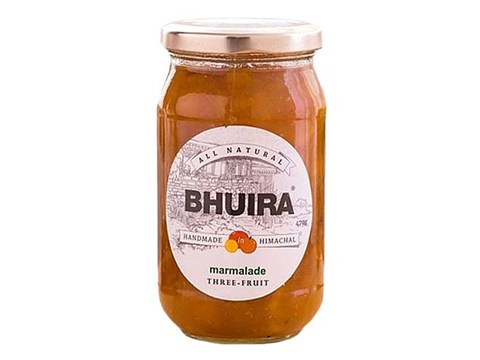 BHUIRA  Three Fruit Marmalade - Delicious, Blend Of Sweet, Sour & Bitter Taste, 470 g