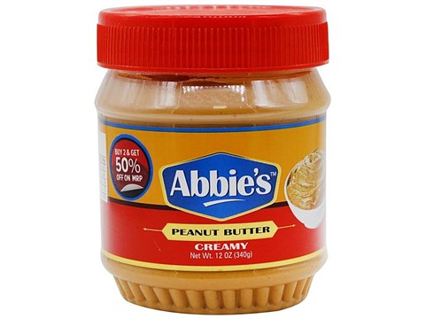 Abbies Peanut Butter - Creamy, 340 g