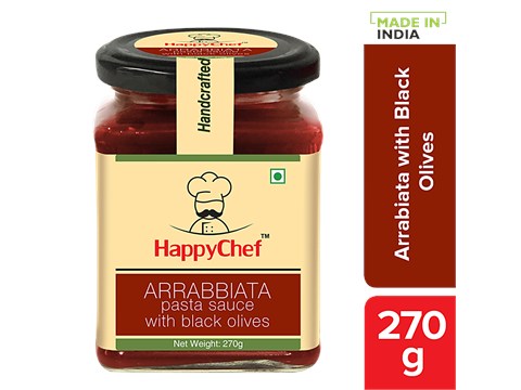 HappyChef Arrabbiata Pasta Sauce With Black Olives, 270 g
