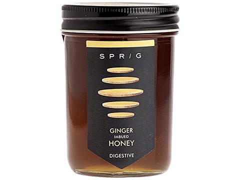 Sprig Ginger Imbued Honey -Natural With Fresh Ginger Extract, Weight Loss & Digestion, 325 g