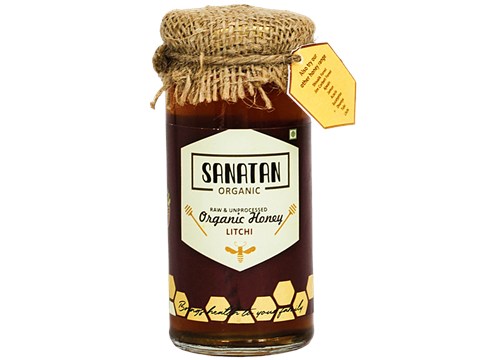 Sanatan Organic Litchi Organic Honey, 250 g